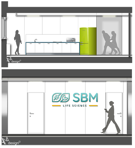 AM4design SBM Life Science kitchen